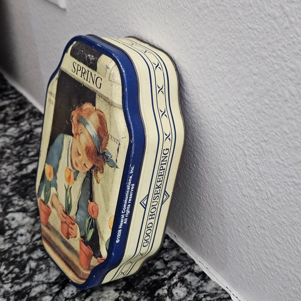 Vintage Good HouseKeeping Spring Tin 1928